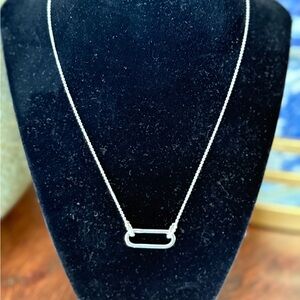 Gabriel & Co sterling paper clip necklace with Bujukan connectors